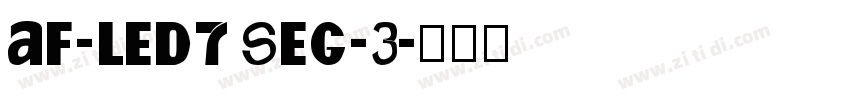 AF-LED7 Seg-3字体转换